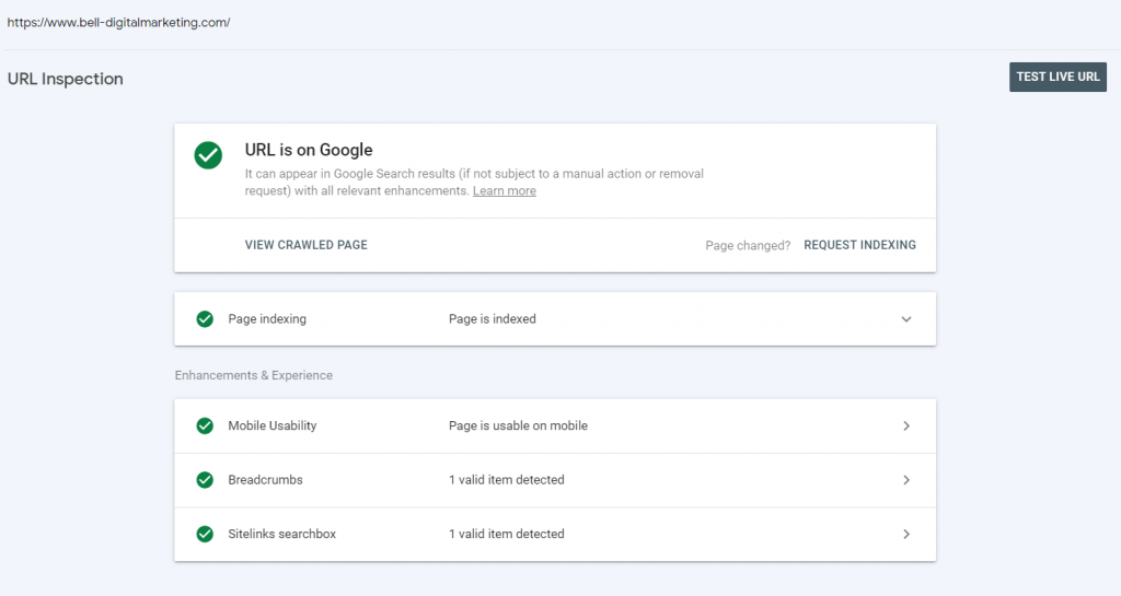 GSC-URL-inspection URL inspection screenshot