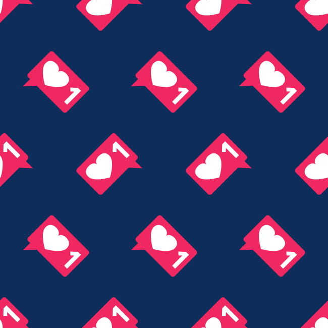 illustration of social likes